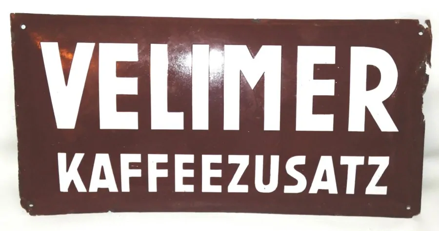 Reklamní cedule VELIMER KAFFEZUSATZ