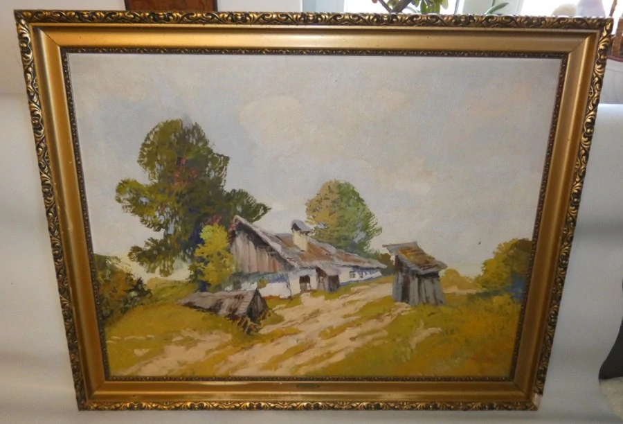 Obraz krajina signováno Ludva Dobeš