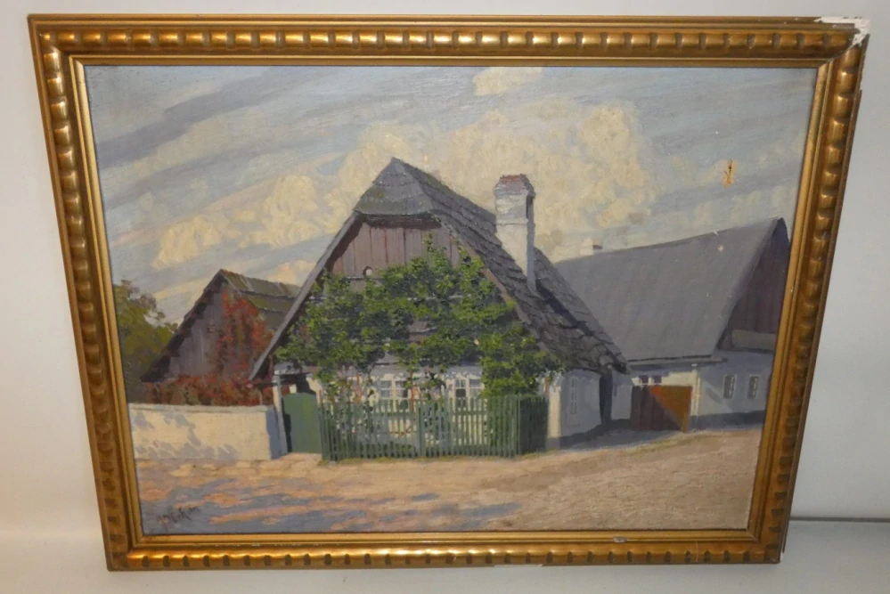 Obraz stavení sig.J.Vlček 1911