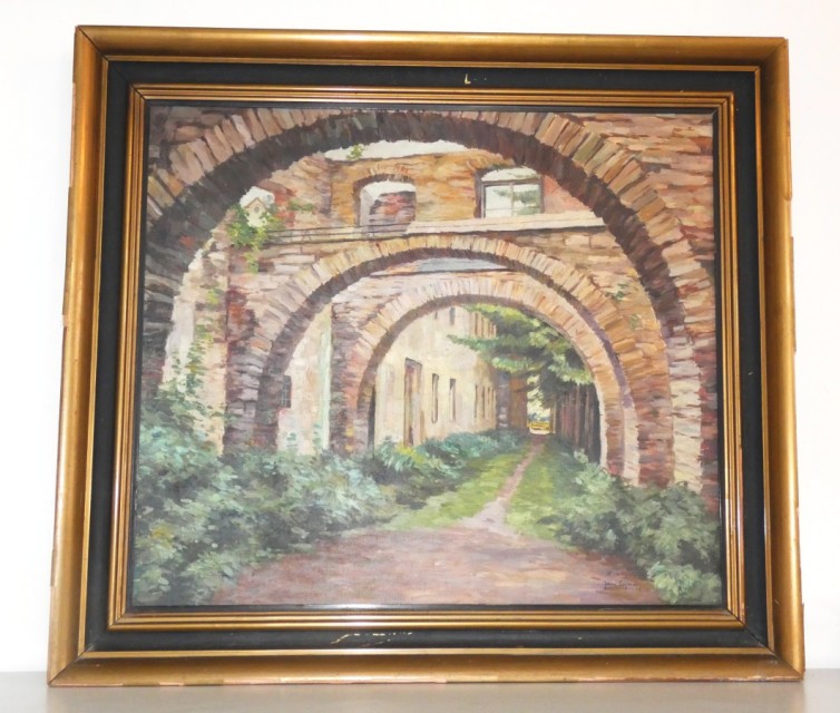Obraz Červený kláštor Slovensko signováno Jan Čejka (1888 - 1934)