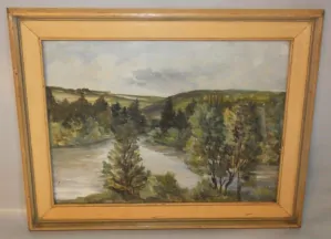 Obraz krajina signováno F. Horký