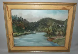 Obraz krajina signováno F. Horký