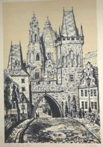 Obraz Praha signováno Zd.Šindlar