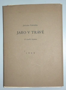 Jaro v trávě 12 studii leptem Jaroslav Vodrážka 1948