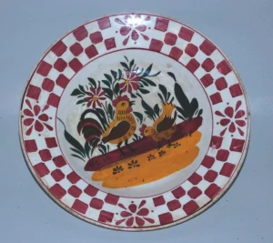 Talíř art deco kohout