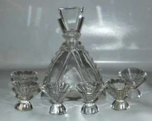 Likérová souprava art deco