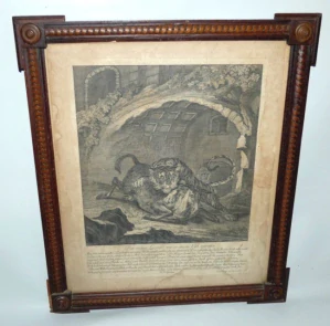 Obraz lovecká romantika sig.Johan Elias Ridinger 1698 - 1767