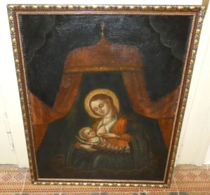 Obraz kojící Madony 19.století