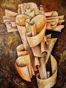 Obraz moderna signováno V.Průša
