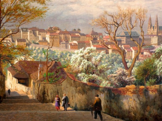 Obraz Pražská ulička Václav Malý