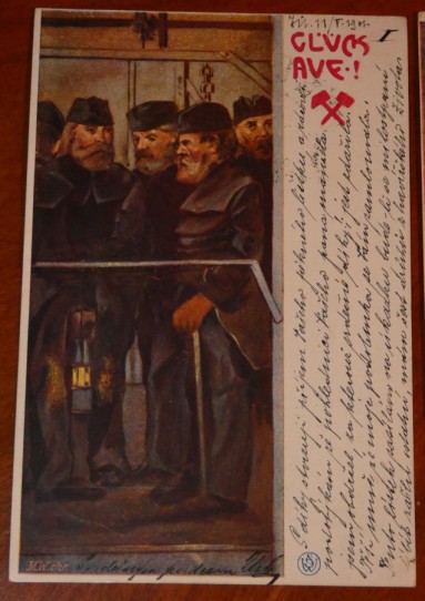 Soubor starých pohlednic Havířství 1901 Gluck AVF