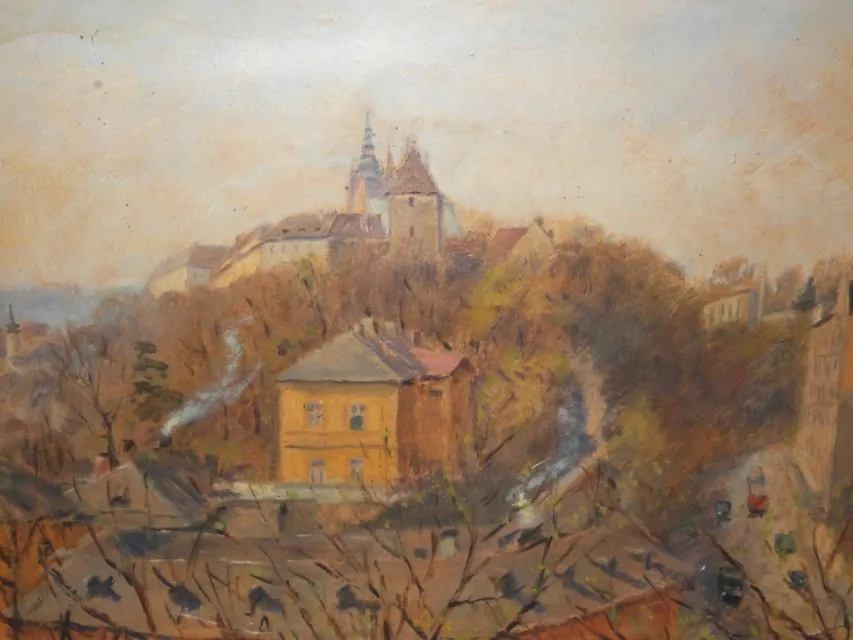 Obraz Praha Hradčany s letenských sadů