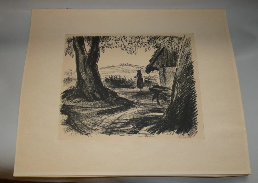 Grafika signováno Alois Moravec 1943