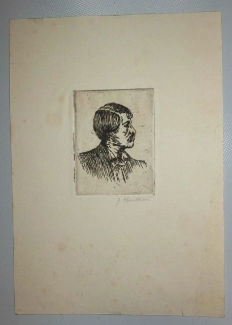 Portrét signováno J.Bloudková
