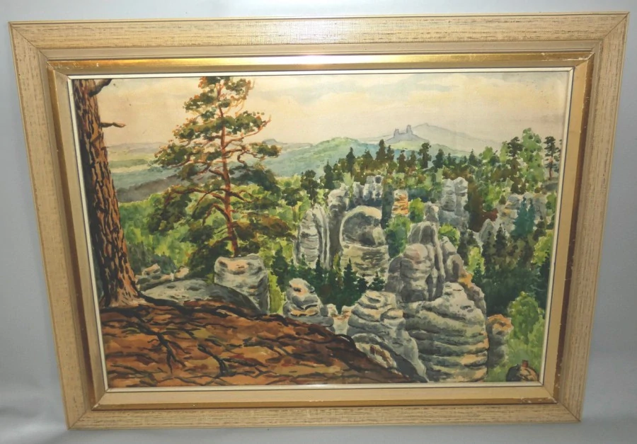 Obraz Pohled na hrad Trosky