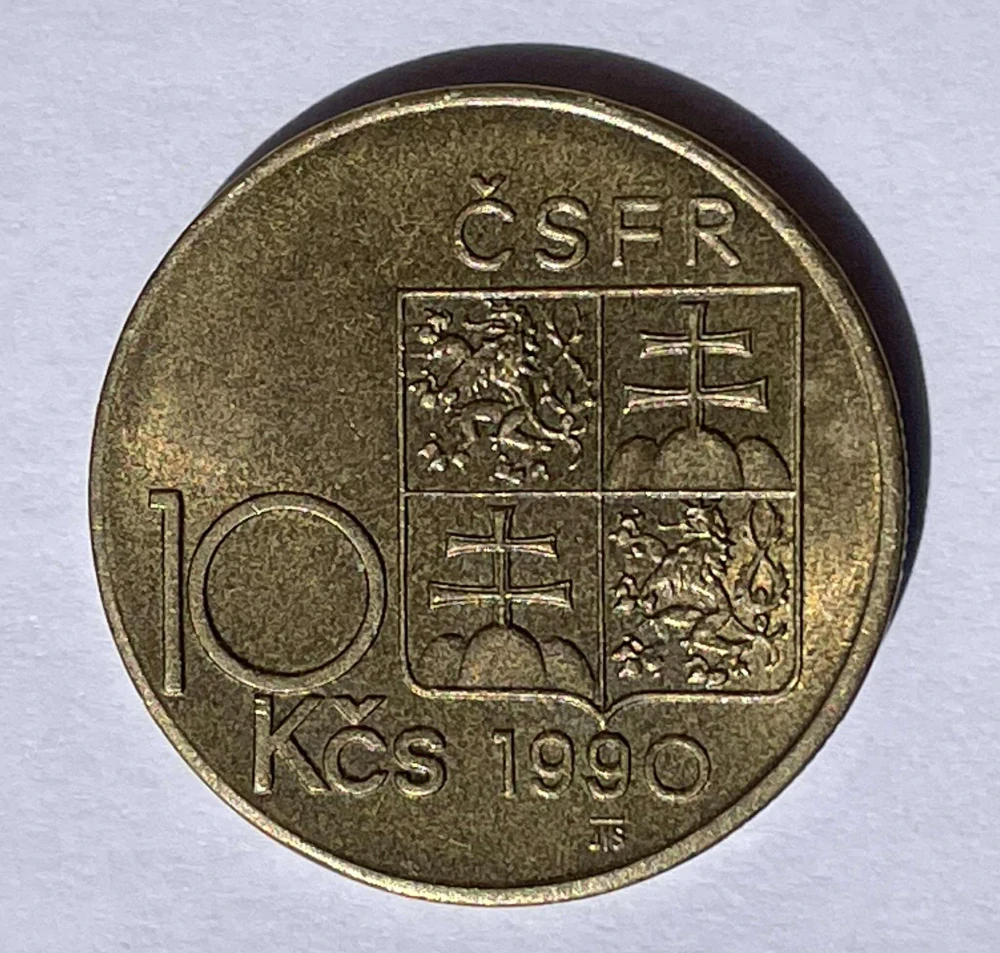 10 Kčs 1990 T.G. Masaryk varianta A