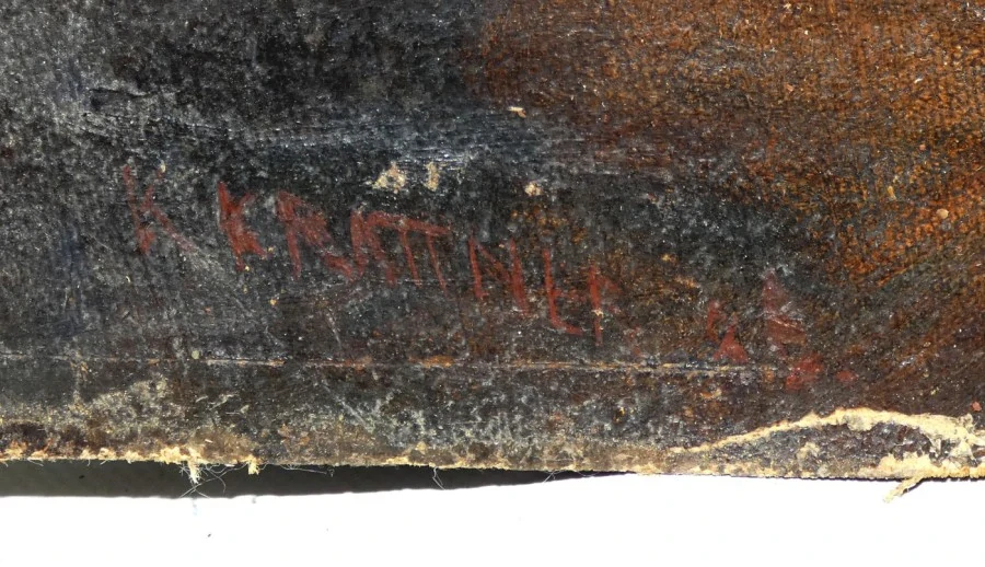 Secesní obraz signovaný Karl Krattner