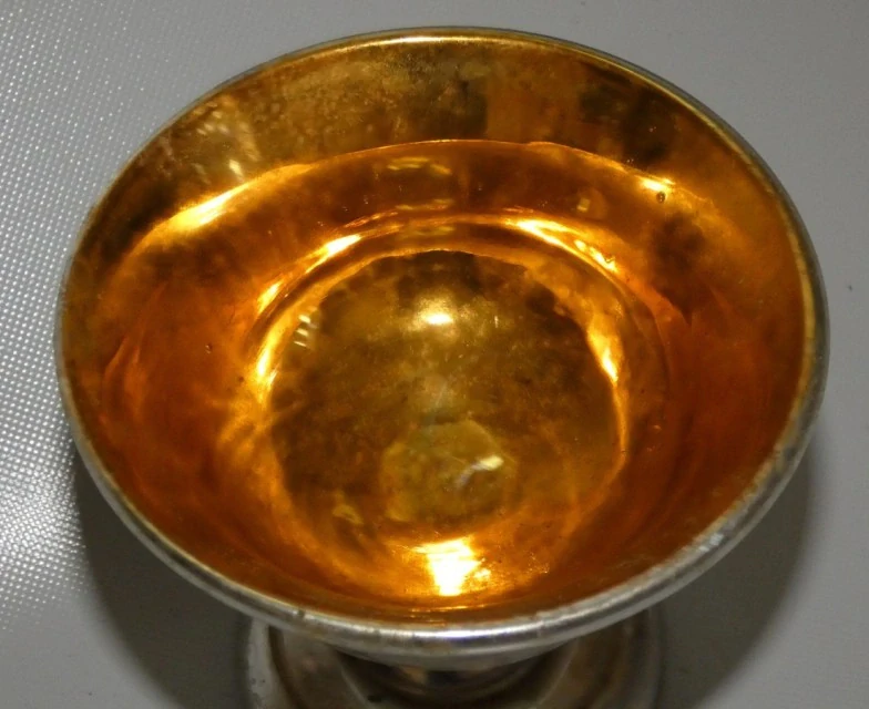 Pohár selské stříbro amalgán