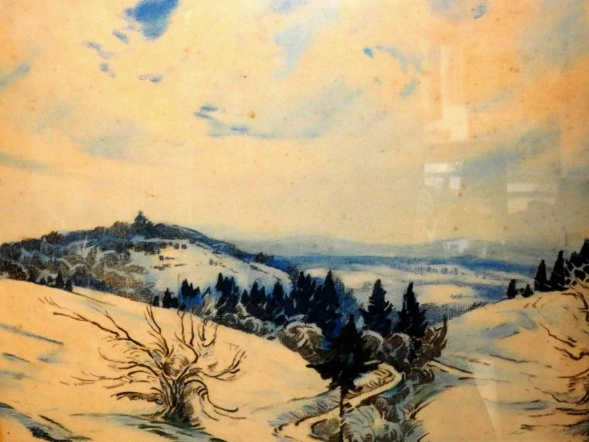 Obraz krajina Václav Jícha 1874 - 1950