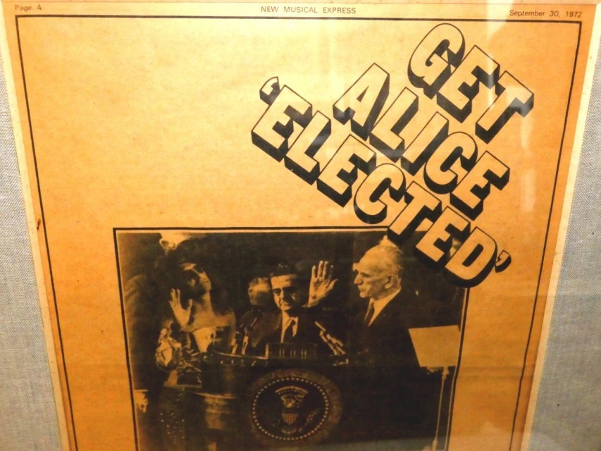 GET ALICE ELECTED 1972 ORIGINÁL PLAKÁT