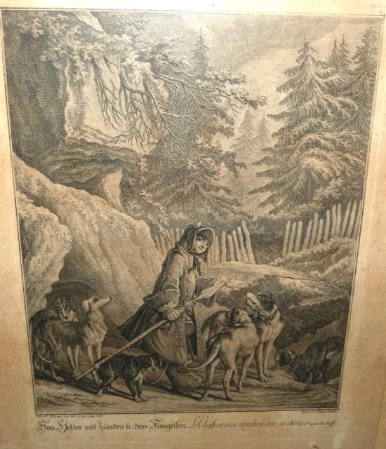Obraz lovecká romantika sig.Johan Elias Ridinger 1698 - 1767