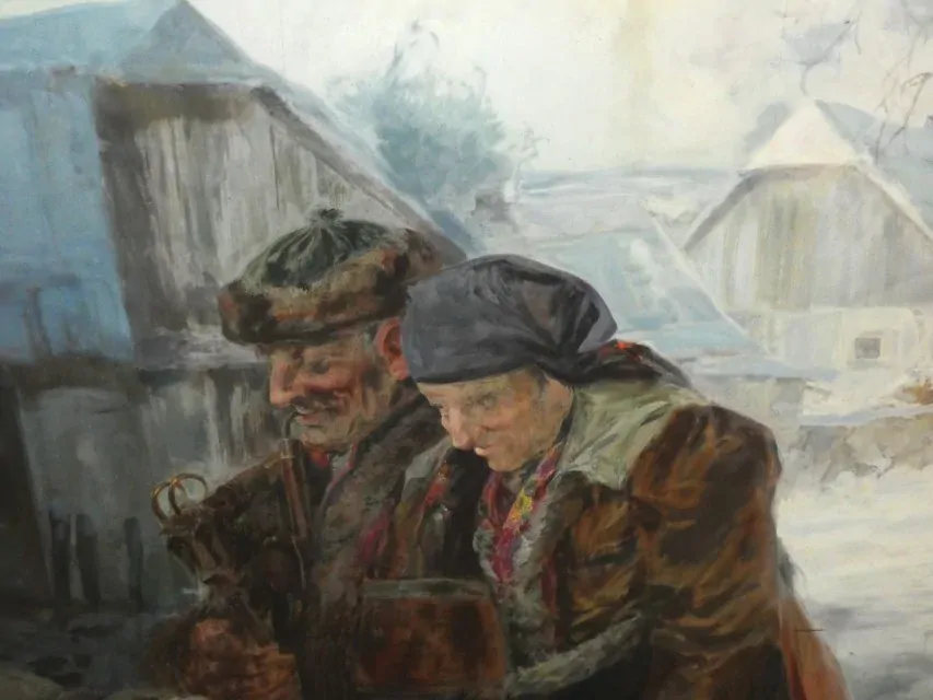 Obraz z Chodska signováno Jan Šebek (1890 - 1966)