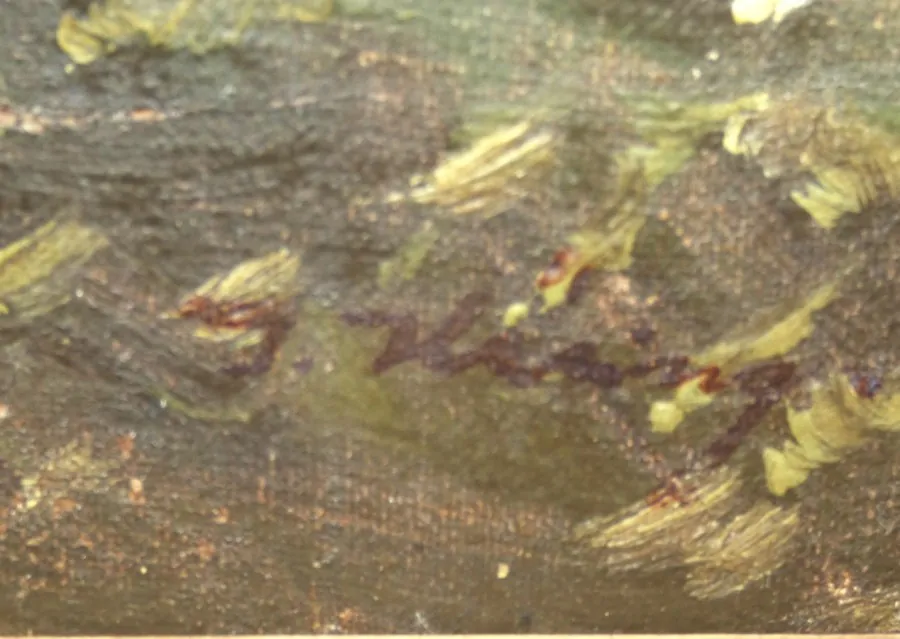 Obraz krajiny signováno J.Koning