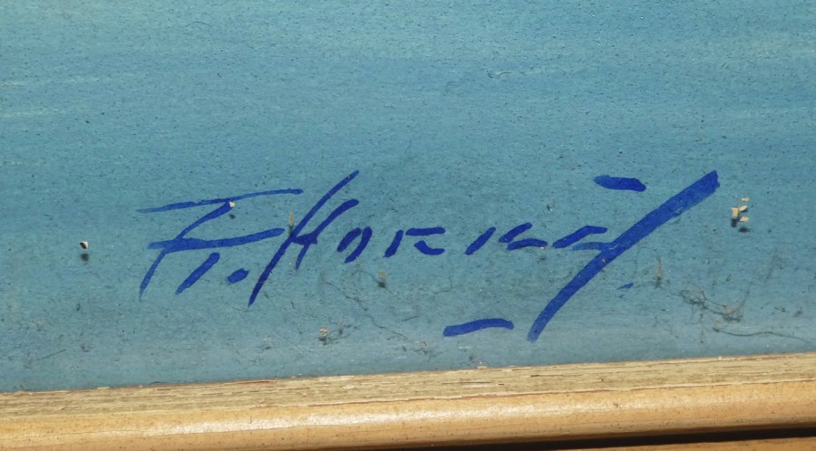 Obraz krajina signováno F. Horký