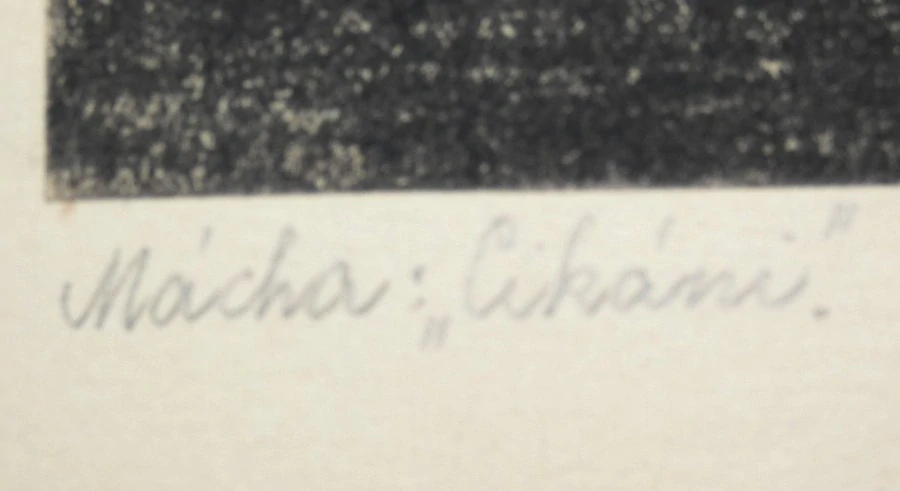 Mácha Cikáni signováno J.Bloudková