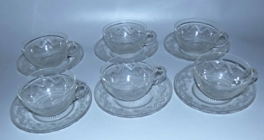 Art deco šálky na čaj