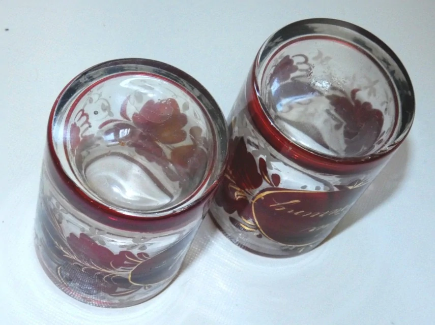 Párové sklenice 19.století