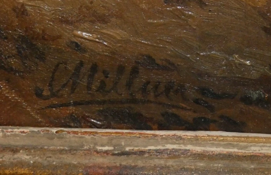 Obraz romantická krajina 19.století signováno Carl Millner