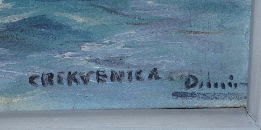 Obraz moře Crekvenica chorvatsko signováno