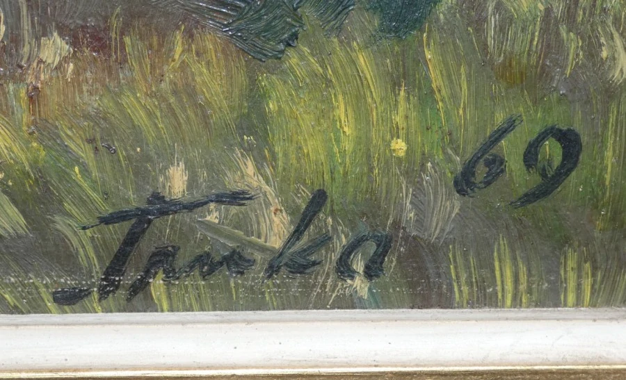 Obraz tetřevi signováno Trnka