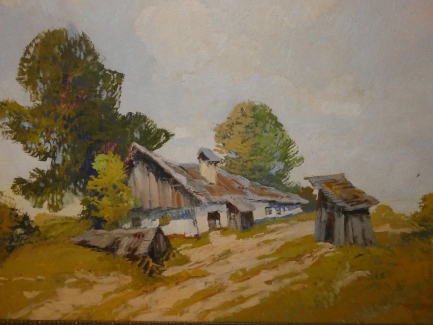 Obraz krajina signováno Ludva Dobeš