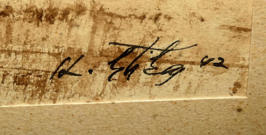 Obraz krajina signováno Karel Štika