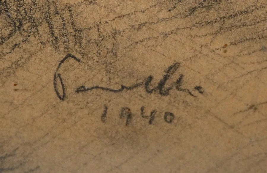 Obraz portrét sig.Pavelka 1940