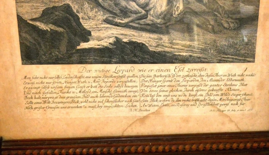 Obraz lovecká romantika sig.Johan Elias Ridinger 1698 - 1767