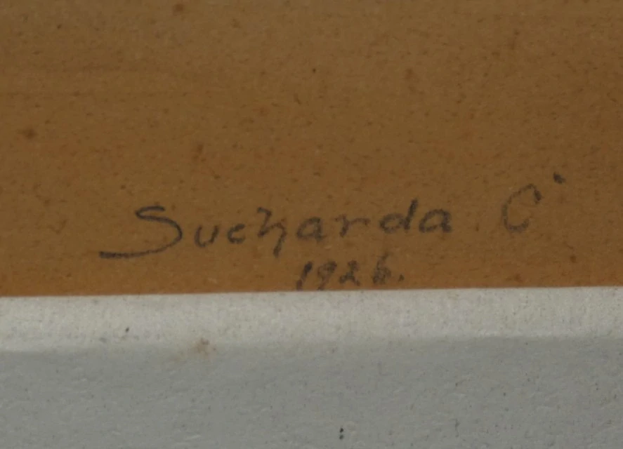 Obraz chalupa sig.Čeněk Sucharda