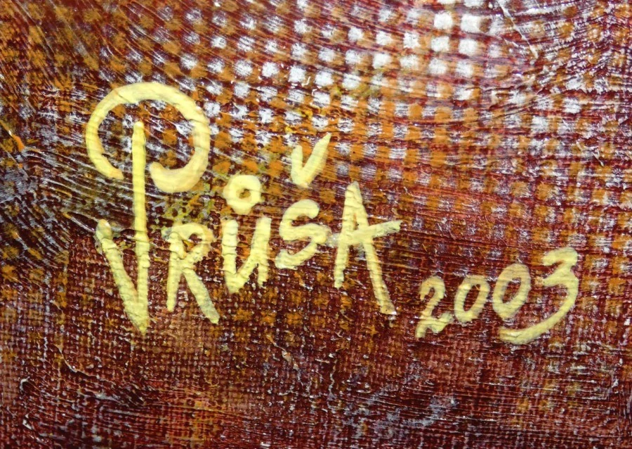Obraz paleta signováno V.Průša 2003