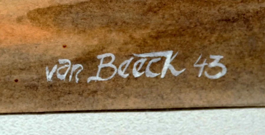 Obraz koně signováno Von Beeck 43