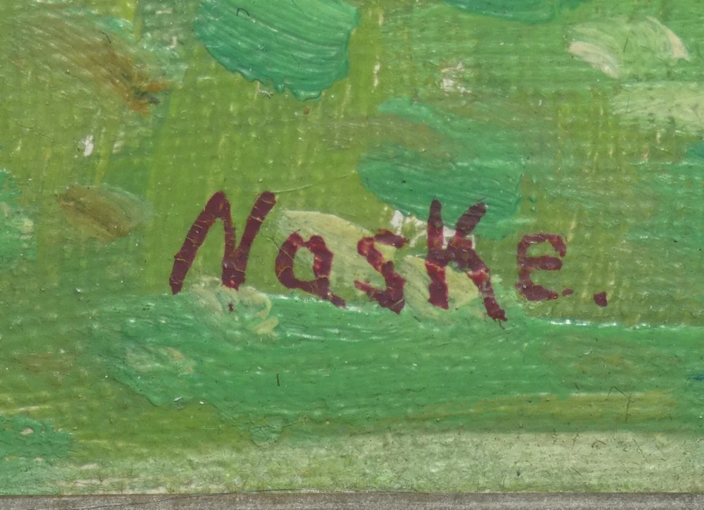 Obraz krajiny signováno František Naske
