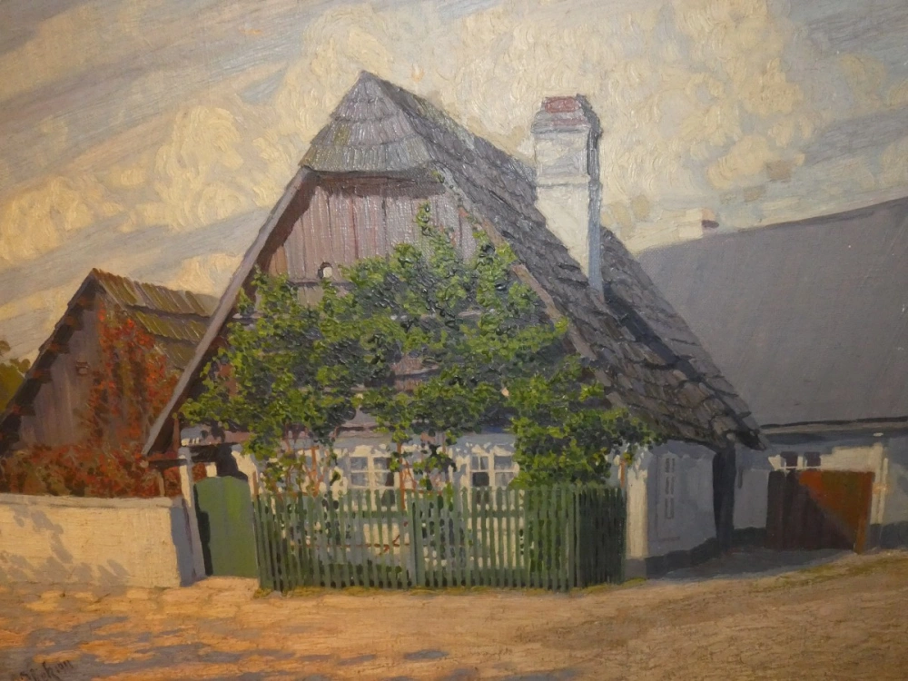 Obraz stavení sig.J.Vlček 1911