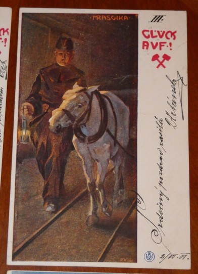 Soubor starých pohlednic Havířství 1901 Gluck AVF