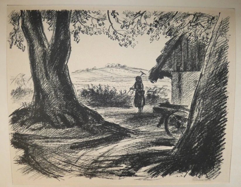 Grafika signováno Alois Moravec 1943