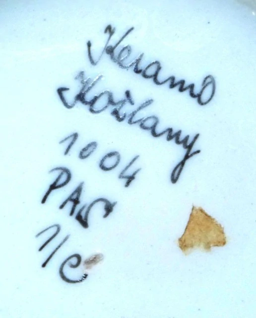 Malovaná váza značená Koštany