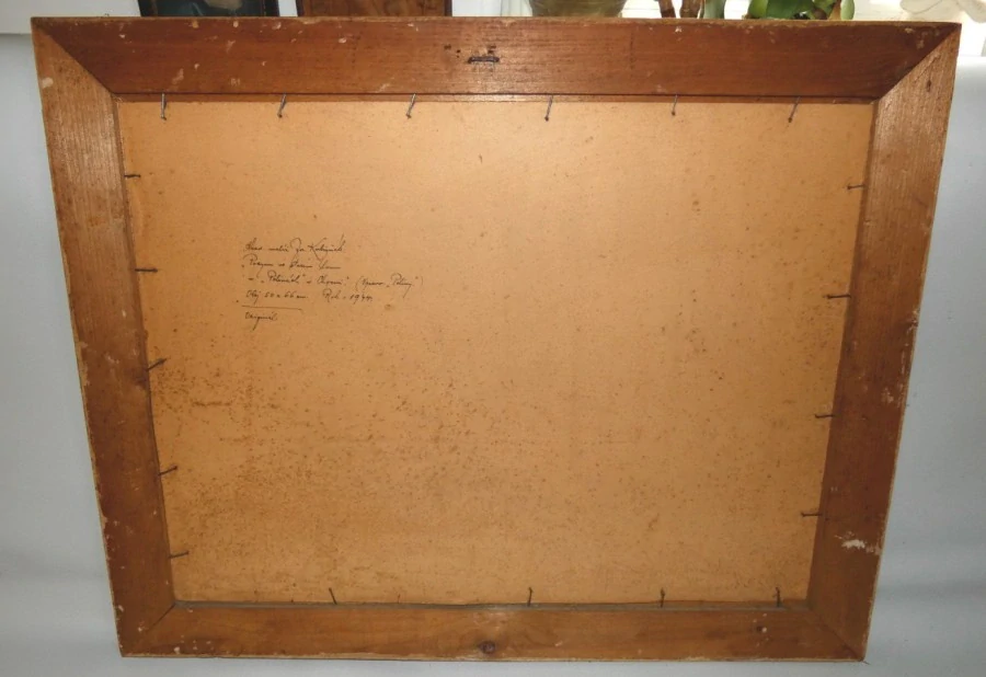 Obraz podzim ve starém lomu Pelinách v Chocni signováno Josef Kubiznák