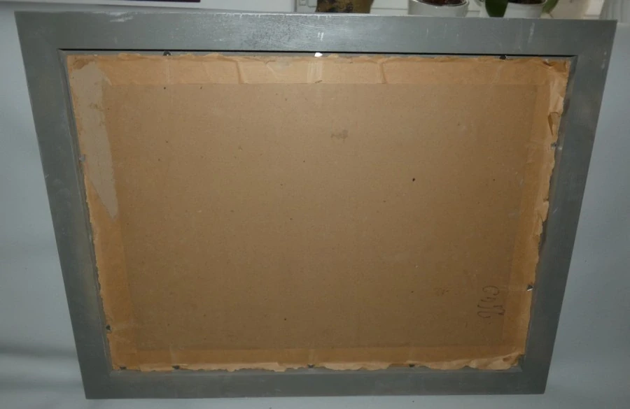 Obraz krajina v zimě sig.F.Chmel