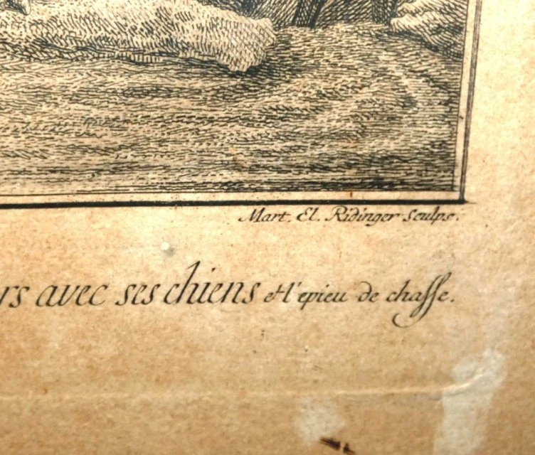 Obraz lovecká romantika sig.Johan Elias Ridinger 1698 - 1767