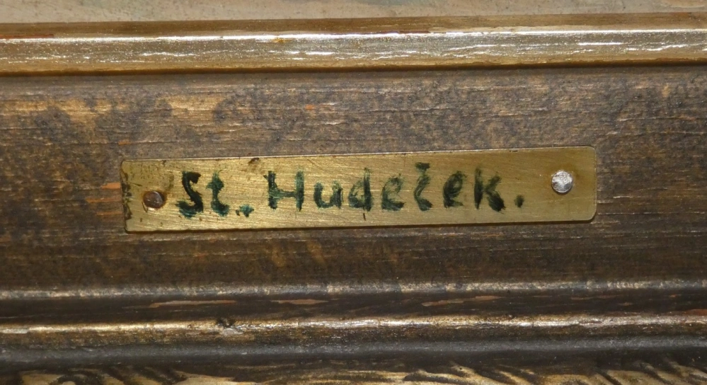 Obraz vrby signováno Stanislav Hudeček (1872 - 1947)